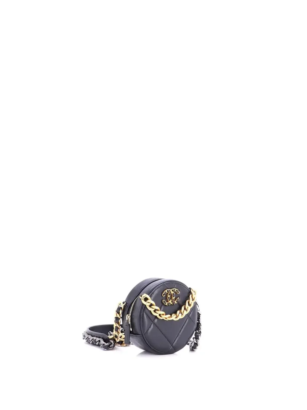 Chanel 19 Round Clutch With Chain #289091C26B